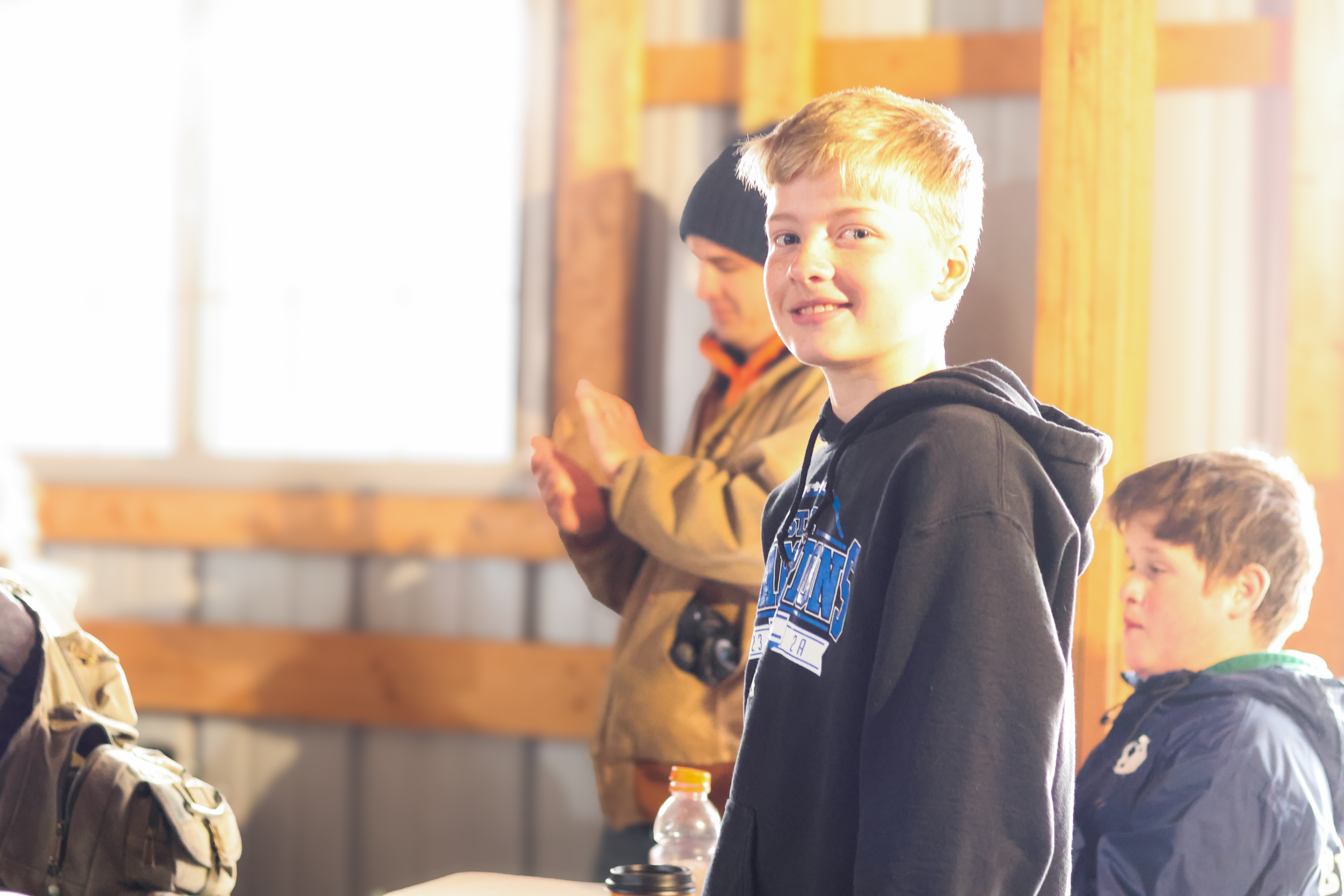 Paxton Luvaas training and practicing on the firing line at the Iowa JHPRC with ACME Machine & ACME Rifle quality and custom design wins competition